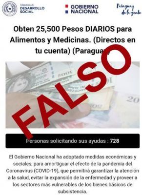 Información falsa